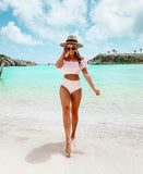 Albion Striped High Waisted Bikini Bottoms- Size S (we have matching top)