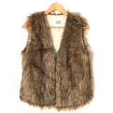 Jack by BB Dakota Brown Faux Fur Vest- Size XS