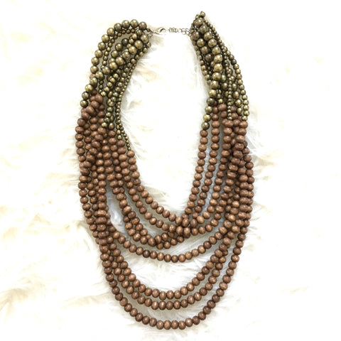 No Brand Wood Beaded Necklace