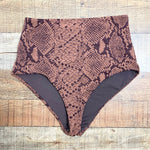 Mara Hoffman Brown Snakeskin Print Bikini Bottoms- Size S (sold out online, we have matching top)