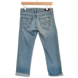 Adriano Goldschmied The Tomboy Relaxed Straight Crop Jeans- Size 26 (Inseam 22” rolled as pictured)