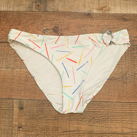 Onia White Swimsuit Bottoms- Size M (We Have Matching Top!)