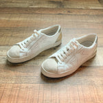 Steven New York White with Leather and Silver Sneakers- Size 8.5