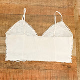 Amaryllis White Crochet Lace Crop Top- Size XL (sold out online)