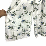 Doe & Rae White Floral Print Front Cutout Jumpsuit- Size S