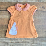Lullaby Set Orange Gingham Embroidered Dress- Size 18M
