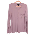 J. Crew Lilac Waffle Henley Pajama Set- Size L (sold as set)