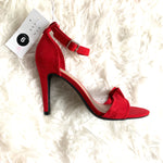A New Day Red Ruffle Heels NWT- Size 6