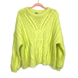 Aerie Neon Yellow Chunky Sweater- Size M