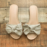 Express Canvas Bow Sandals- Size 6.5