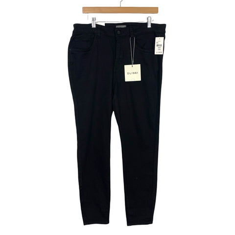 DL1961 Black Florance Ankle Mid Rise Instasculpt Skinny Jeans NWT- Size 14W (Inseam 27”)