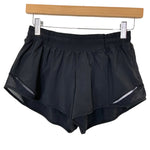 Lululemon Black with Mesh Sides Shorts- Size 6