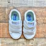 Keds White Velcro Sneakers- Size 5M