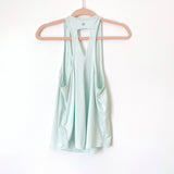 Zella Mint Green Exposed Back Tank- Size S