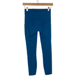 Lululemon Teal Side Pocket Exposed Seam Detail Leggings- Size 4 (Inseam 25")