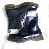 Dr. Martens MENS Black Patent Leather 1460 Lace Up Boots- Size 11(like new condition)
