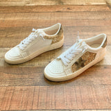 Vintage Havana White with Gold Glitter/Camo Sneakers- Size ~8 (see notes)