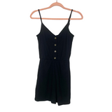 H&M Black Button Front Romper- Size XS (see notes)