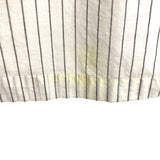 Madewell White/Gray Striped with Navy/Light Blue Embroidered Neckline Dress- Size M (see notes)