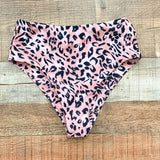 Buddy Love Pink Animal Print Swim Bottom NWOT- Size M (We Have Matching Top)