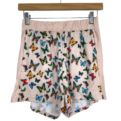 Lezat Pink Butterfly Print Knit Shorts- Size S (we have matching top)