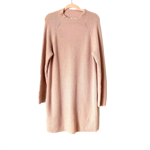 Madewell Wool Blend Mock Neck Sweater Dress- Size L (sold out online)