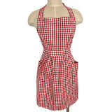 No Brand Red/White Checkered Apron