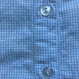 Sun House Childrens Blue Gingham Smocked Ruffle Collar Sleeveless Dress- Size 3 (see notes)