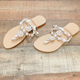No Brand White Bohemia Summer Beach Flat Sandals NWT- Size 37