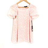 Gibson Light Pink Leopard Blouse NWT- Size XS