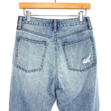 JustUSA Light Wash Distressed Jeans- Size 4 (Inseam 24.5" when cuffed as pictured)