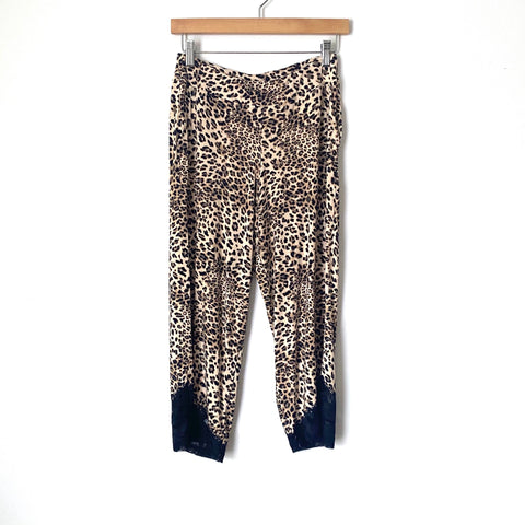 Soma Leopard Lace Trim Cropped Pajama Pants NWT- Size XS (we have matching top)