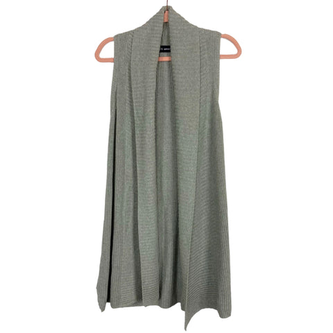 525 America Grey Sleeveless Sweater Cardigan- Size S (see notes)