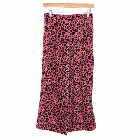 Ivu Jane Pink Animal Print Midi Pants NWT- Size XS