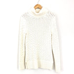 J Crew Cream Wool Blend Turtleneck Sweater- Size S
