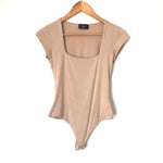 Vici Tan Square Neck Bodysuit- Size S (see notes)