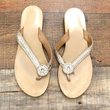 Jack Rogers Gold Sandals- Size ~7 (See Notes)