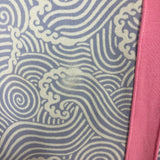 Beaufort Bonnet Company Light Blue/White Wave Pattern with Pink Neckline/Front Detail Cover Up- Size L (see notes)