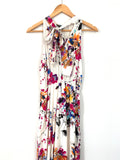 Magnolia White Floral Halter Maxi Dress- Size S