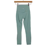 Lululemon Mint High Waisted Leggings- Size 2 (Inseam 25")