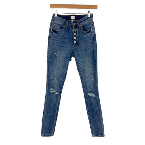 Special A Button Fly Distressed Jeans- Size 1 (Inseam 27")
