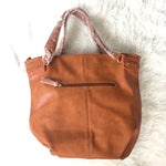 Sole Society Large Camel Braided Shoulder Tote NWT