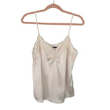 Abercrombie & Fitch Cream Three Button Lace Cami- Size S (see notes)