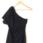 Edit White Closet Black One Shoulder Dress NWT- Size 10