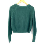 American Apparel Fisherman Hunter Green Cropped Sweater- Size L (see notes)