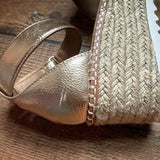 Soda Gold Espadrille Platform Sandals- Size 8.5 (see notes)