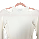 Bailey/44 Cream V-Neck with Shoulder Cut Outs Bodysuit- Size S (see notes)
