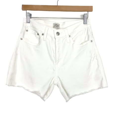 J.Crew White Fringe Shorts- Size 25