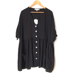 Vine & Love Black Button Down Dress NWT- Size S