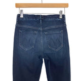MOTHER Dark Wash High Waisted Looker Ankle Fray Jeans- Size 25 (Inseam 27.5”)